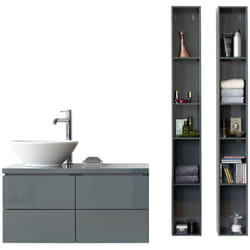 Duravit - Bacino - Vasque sans trou avec trop-plein, diamètre 42 cm, blanc 0325420000