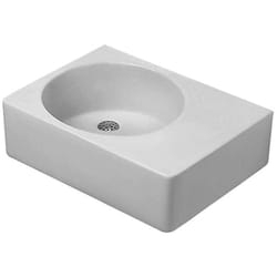Duravit - Scola - Lavabo universel avec trop-plein, 62x46 cm, blanc - lavabo sans trou, cuve à gauche 0684600000