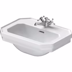Duravit 1930 Lavabo en céramique sanitaire 500x365x195mm avec trop-plein avec banc à trous de coulée