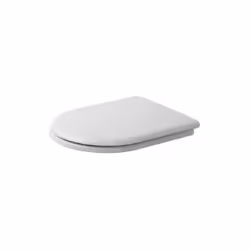 Duravit 0066910000 Happy D./Starck 2 Abattant de WC avec charnières en acier inoxydable Blanc