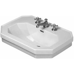 Duravit - 1930 - Lavabo avec trop-plein, 70x50 cm, blanc - lavabo un trou, avec WonderGliss 04387000001