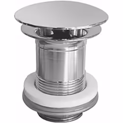 Bonde de lavabo non refermable pour lavabo sans trop-plein raccordement : 1 1/4 " hauteur : 75 mm diamètre du bouchon : 72 mm
