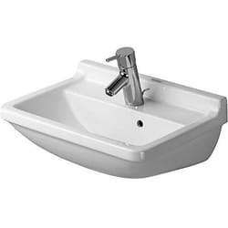 Lavabo en céramique - DURAVIT - STARCK 3 - 55 cm - Rectangulaire - Traitement Wondergliss