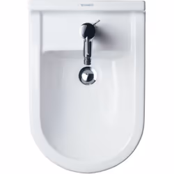 Duravit Starck 3 Bidet de stand en céramique sanitaire 360x560x395mm avec trop-plein, avec table de robinetterie Montage incl ...