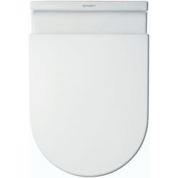 Siège de WC Duravit Starck 3 sans charnières SoftClose acier