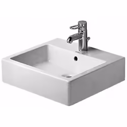 Lavabo mural avec trop-plein dimensions : 500 x 470 x 175 mm matériau : céramique sanitaire, face inférieure émaillée avec 1  ...
