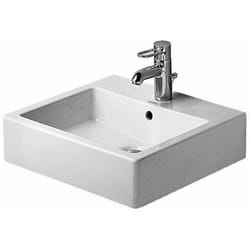 Duravit - Vero - Lavabo 50x47 cm, avec un trou pour robinetterie, blanc alpin 0454500000