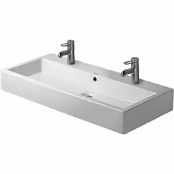 Description générale Le lavabo Duravit Vero est un modèle élégant et fonctionnel, conçu en céramique sanitaire. Avec ses dime ...