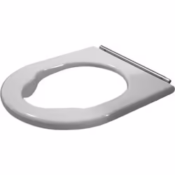 Anneau de siège Duravit Starck 3 WC Vital en plastique sans mécanisme d'abaissement automatique avec tampons d'angle avec axe ...