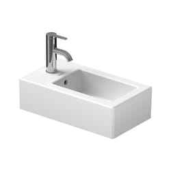 Duravit - Vero lave-mains 25 cm, avec trop-plein, avec banc à trou