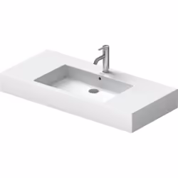 Duravit Vero lavabo de meuble blanc en céramique sanitaire 1050x490x170mm avec trop-plein, avec plage de robinetterie 1 trou  ...