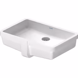 Lavabo encastré Duravit Vero en céramique sanitaire 485x315x160mm avec trop-plein, sans banc à trou de robinetterie pour une  ...