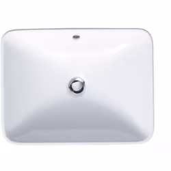 Cuvette à poser Bacino Duravit en céramique sanitaire 550x420x155mm avec trop-plein sans plage de robinetterie forme de vasqu ...