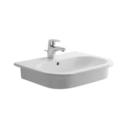 Duravit - Vasque d-code - Couleur :blanc - Dimensions (LxPxH) : 545 x 435 x 180 mm