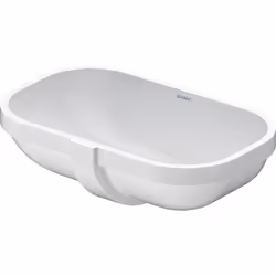 Duravit D-Code 1 x lavabo encastré encastrement par le bas sans trou de robinetterie, avec trop-plein Dimensions (LxPxH) : 49 ...