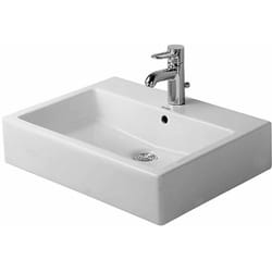 Duravit - Vero - Vasque à poser, 60x47 cm, avec un trou pour robinetterie, blanc alpin 0452600000