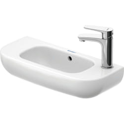 Duravit - D-Code lave-mains, avec trou pour robinetterie à gauche,