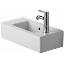 Duravit - Vero - Lave-mains 50x25 cm, un trou pour robinetterie à droite, blanc alpin 0703500008