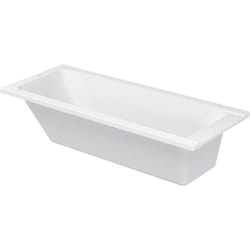 Duravit - Baignoire D-Code rectangulaire 1700x700 mm, avec un dossier, en Acrylique sanitaire, blanc