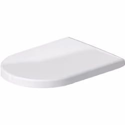 Siège de WC Duravit en plastique pour les grandes toilettes 210409 Charnières en acier inoxydable sans mécanisme d'abaissemen ...