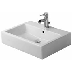 Duravit - Vero - Vasque à poser, 50x47 cm, avec un trou pour robinetterie, blanc alpin 0452500000