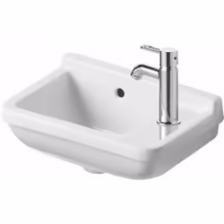 Lave-mains suspendu avec trop-plein dimensions : 400 x 260 mm matériau : céramique sanitaire, dessous émaillé avec 1 trou pou ...