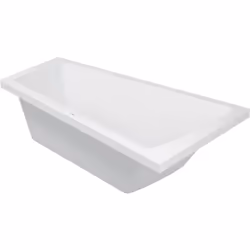 Duravit Paiova 1 x Baignoires encastrées angle droit avec une pente de dos acrylique sanitaire 1700 x 1000 x 460 mm Contenu : ...