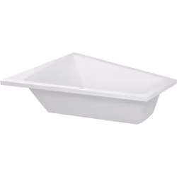 Duravit Paiova 1 x Baignoires encastrées angle gauche avec une pente de dos acrylique sanitaire 1800 x 1400 x 460 mm Contenan ...