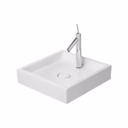 Duravit Starck 1 vasque supérieure en céramique sanitaire affûté Dimensions : 470x470mm sans trop-plein sans banc à trous de  ...