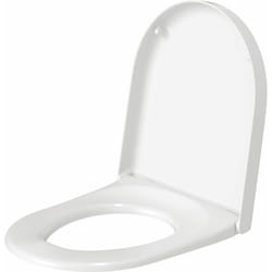 Duravit - Abattant wc Starck 2/Darling avec amortisseur de fermeture, couvercle de toilette en thermoplastique, charnières en acier inoxydable, Blanc