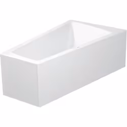 Duravit Paiova 1 x Baignoires encastrées angle droit avec habillage acrylique moulé avec piétement 1700 x 1000 x 460 mm 53 kg ...