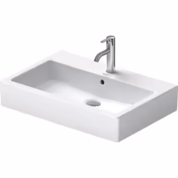 Lavabo Duravit Vero en céramique sanitaire 700x470x175mm avec trop-plein, avec banc de trou de robinetterie 1 trou de robinet