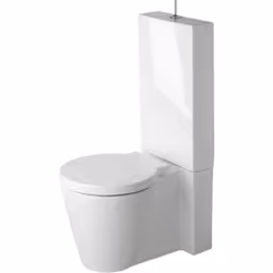 Duravit Starck 1 WC indépendant Liquide vaisselle Dimensions : 415 x 640 mm pour citerne montée (sans citerne) Prise de coura ...