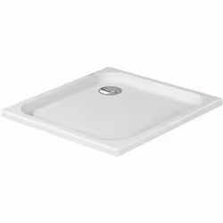 Le receveur carré de la série D-Code de Duravit s'intègre dans tous les styles de salles de bains grâce à son design fonction ...