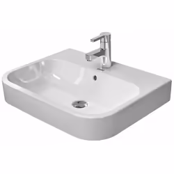 Lavabo avec trop-plein dimensions : 600 x 460 x 170 mm matériau : céramique sanitaire, face inférieure rectifiée, face arrièr ...