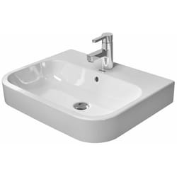 Duravit Happy D.2 - Vasque, 60x46 cm, avec un trou pour robinetterie, avec WonderGliss, blanc alpin 23156000001