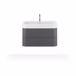 Lavabo de meuble Duravit Happy D.2 combinable avec les meubles bas H26365 / H26373 et la console métallique 003077 Convient à ...