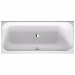 Duravit Happy D.2 1 x baignoire rectangulaire à encastrer Dossier incliné à droite 1 place Largeur du bord de la baignoire 30 ...