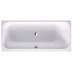 Duravit Happy D.2 1 x baignoire rectangulaire à encastrer Dossier incliné à droite 1 place Largeur du bord de la baignoire 30 ...