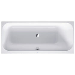 Happy D.2 Baignoire rectangulaire à encastrer, dossier - Duravit
