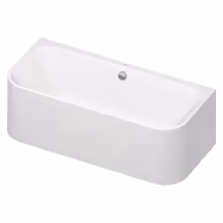 Duravit Baignoire îlot Happy D.2 1800 x 800 mm - tablier 3 faces avec habillage acrylique et pieds - Blanc