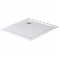 Le receveur carré de la série Starck Slimline de Duravit, signé Philippe Starck, aux lignes fines et minimalistes, démontre c ...