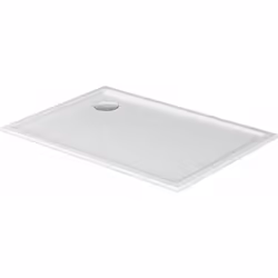Le receveur carré de la série Starck Slimline de Duravit, signé Philippe Starck, aux lignes fines et minimalistes, démontre c ...