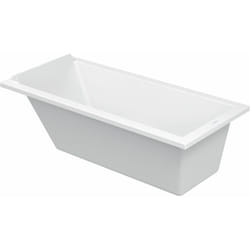 Starck Baignoire rectangulaire 1 dossier 1600x700 mm - Acrylique blanc - Duravit