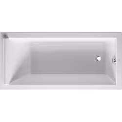 Un accroche-regard marquant et une source élégante de détente : La baignoire rectangulaire équilibrée Duravit Starck réunit l ...