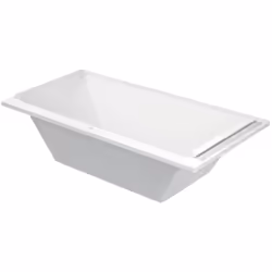 Duravit Starck 1 x Baignoires rectangulaires Version encastrée double dos inclinés gauche/droite acrylique sanitaire écouleme ...