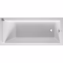 Un accroche-regard marquant et une source élégante de détente : La baignoire rectangulaire équilibrée Duravit Starck réunit l ...