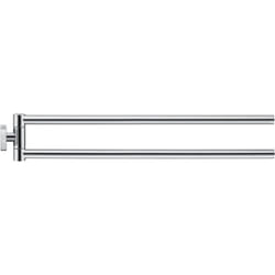 Duravit - Porte-serviettes Karree 45cm, 2 bras, chrome, 0099581000
