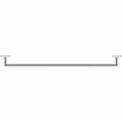 Duravit Karree 1 x porte-serviettes de bain 80 cm chrome