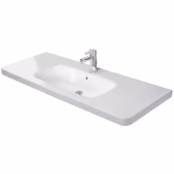 Lavabo pour meuble DuraStyle Duravit Dessous de cuve émaillé Position de la vasque au centre Convient pour les robinetteries  ...
